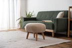 Tabouret moelleux beige clair