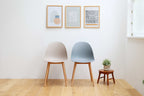 Chaise d'appoint en bois gris