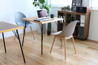 Chaise d'appoint en bois gris
