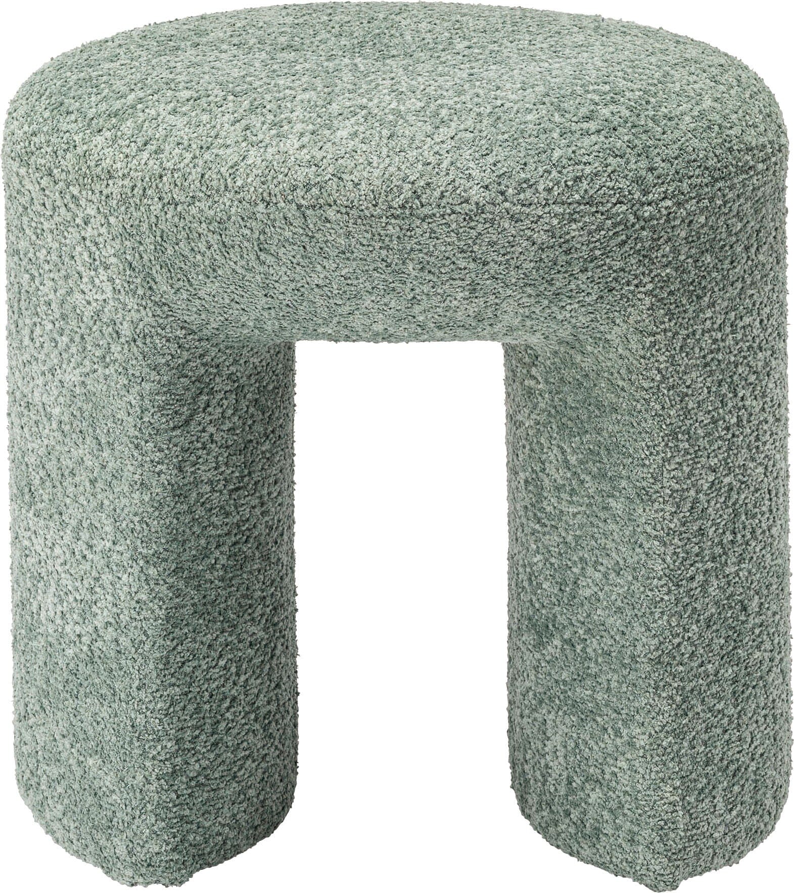 Tabouret rembourré vert