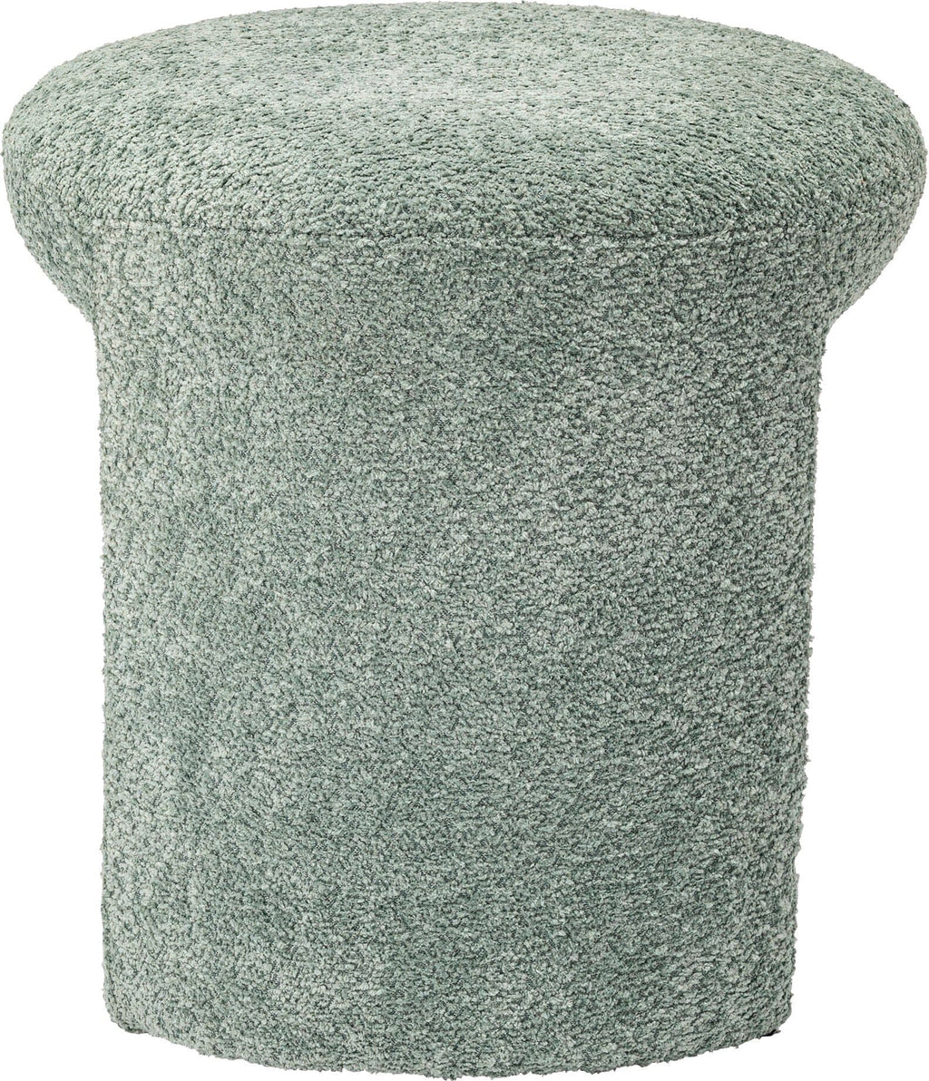 Tabouret rembourré vert