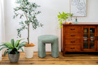 Tabouret rembourré vert