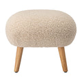 Tabouret moelleux beige clair
