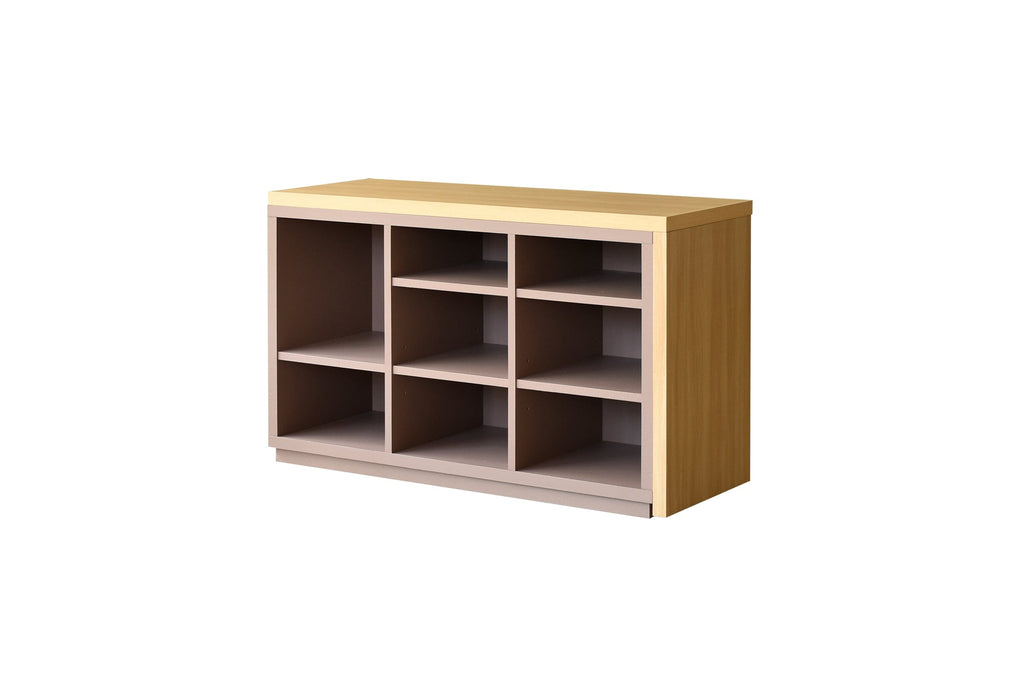 Bureau étagère mural en bois marron