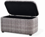 Tabouret coffre rembourré rose