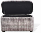 Tabouret coffre rembourré rose