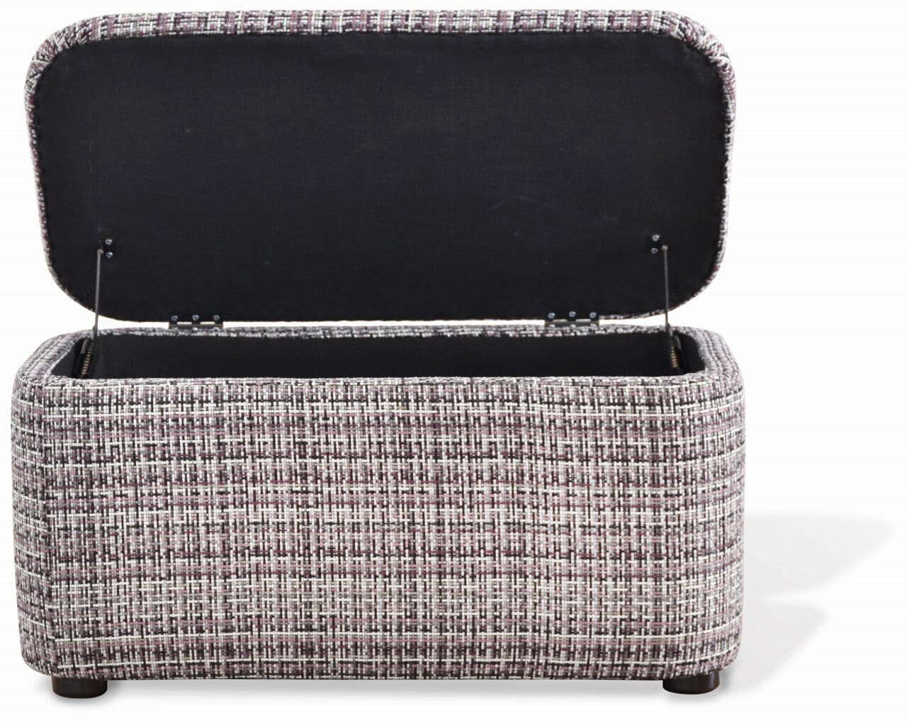 Tabouret coffre rembourré rose