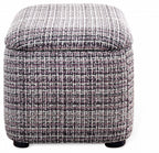 Tabouret coffre rembourré rose