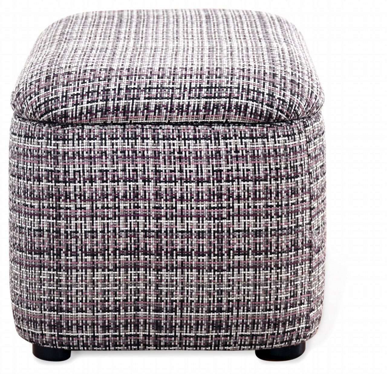 Tabouret coffre rembourré rose