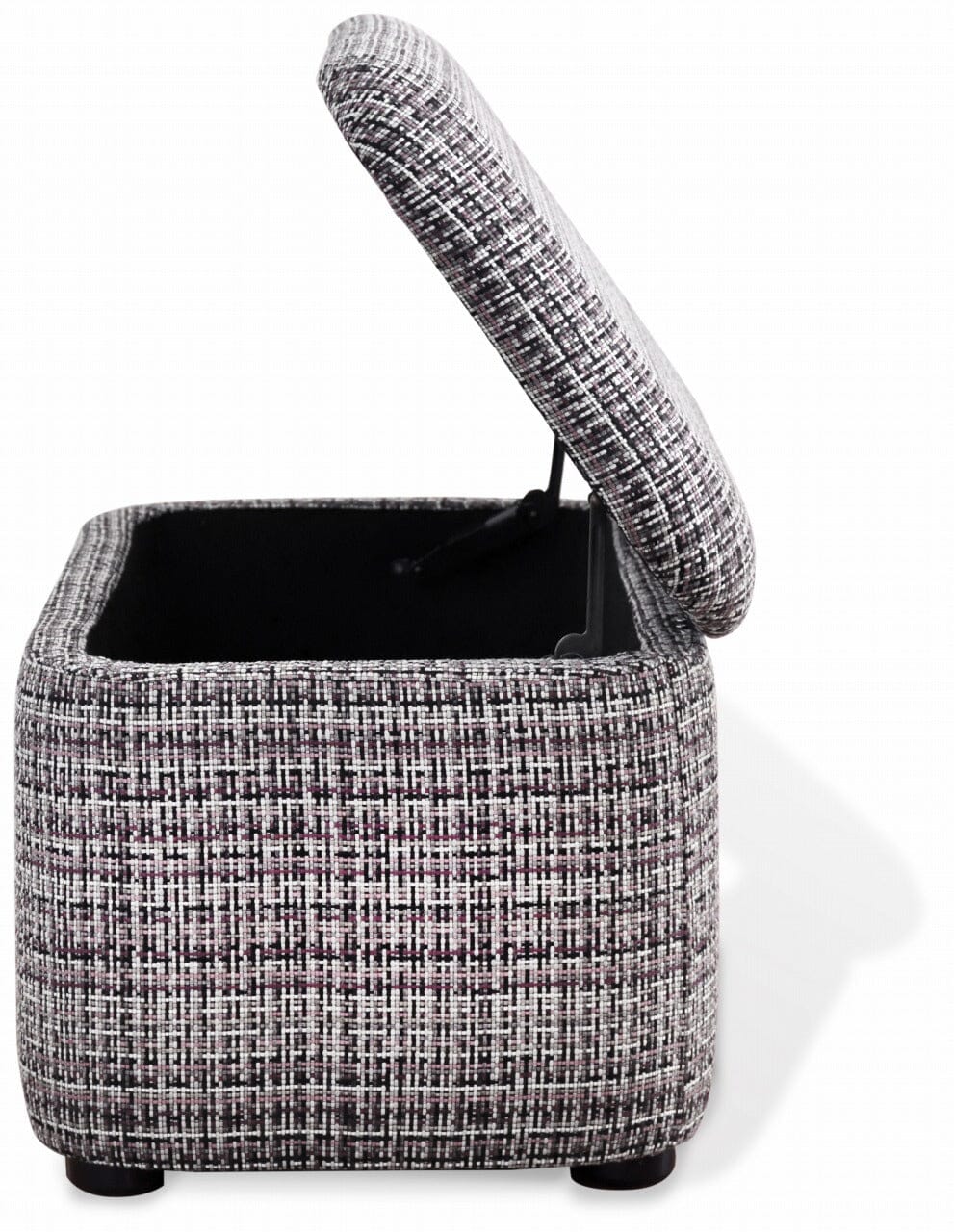 Tabouret coffre rembourré rose